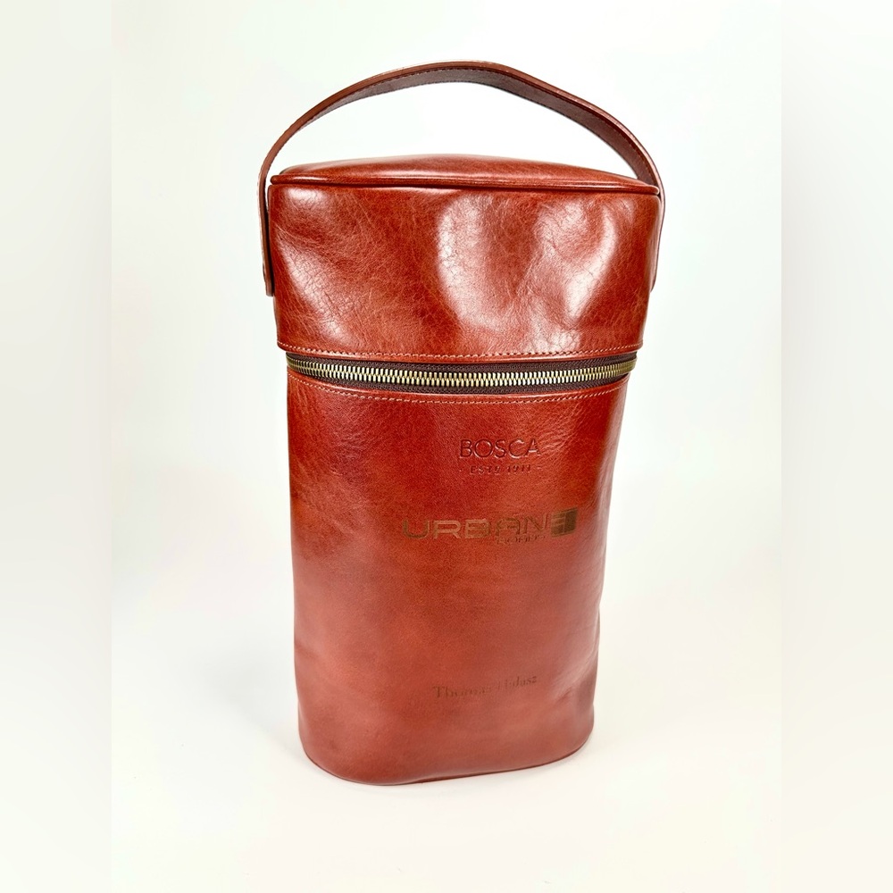 Bosca 2 Bottle Wine Leather Case